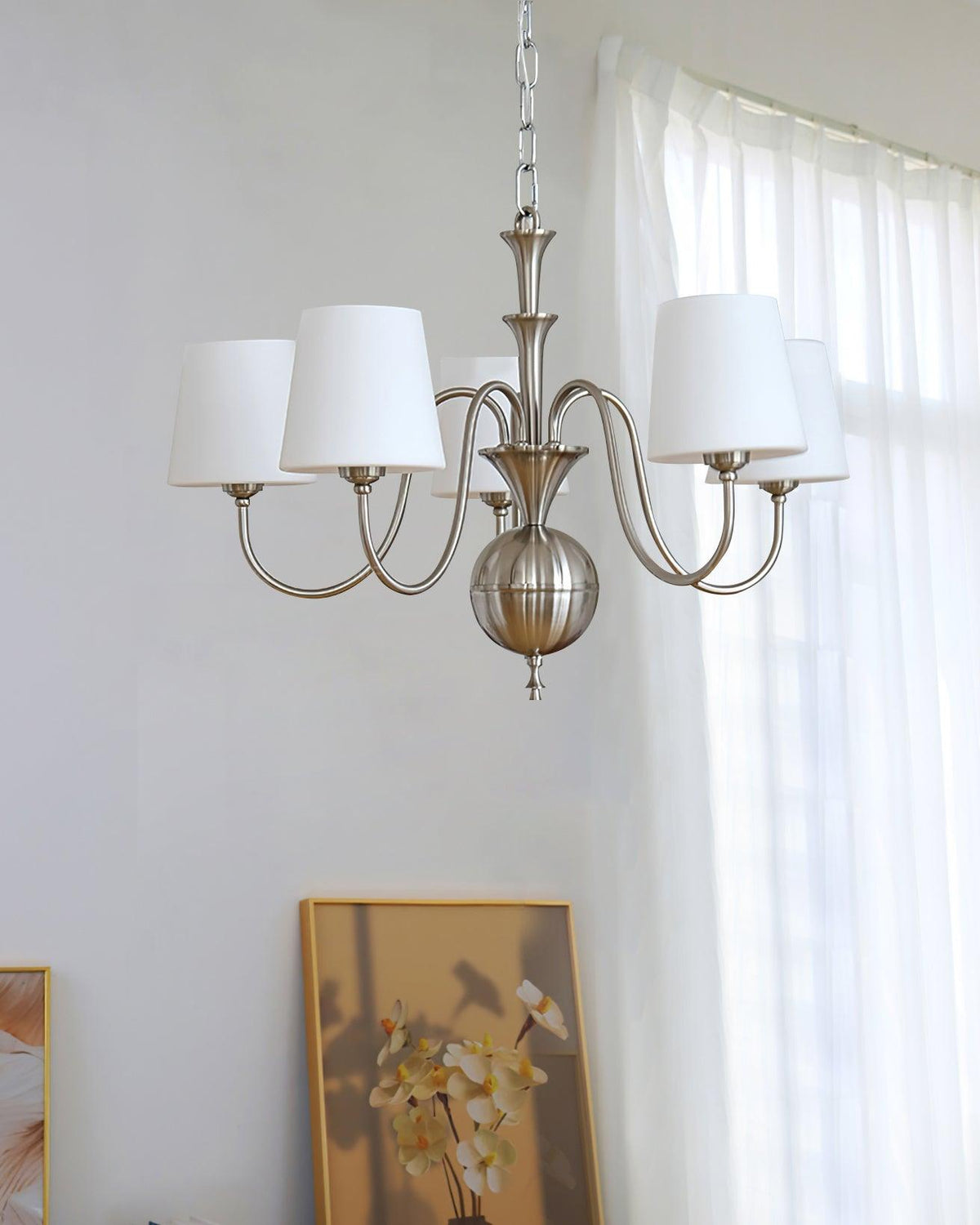 Shabby Chic Chandelier with Vintage Charm — lifestyle view