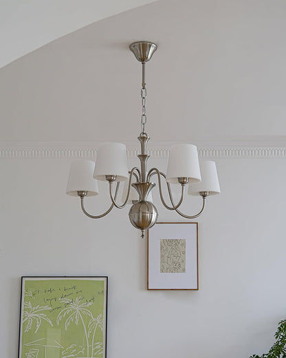 Shabby Chic Chandelier with Vintage Charm