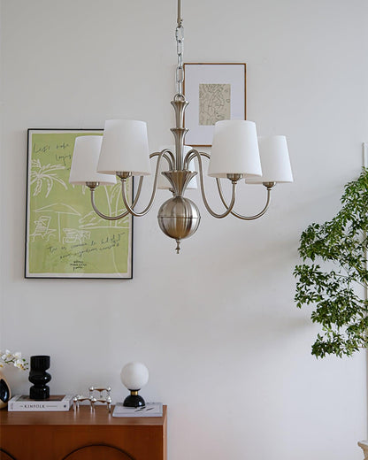 Shabby Chic Chandelier with Vintage Charm — alternate angle
