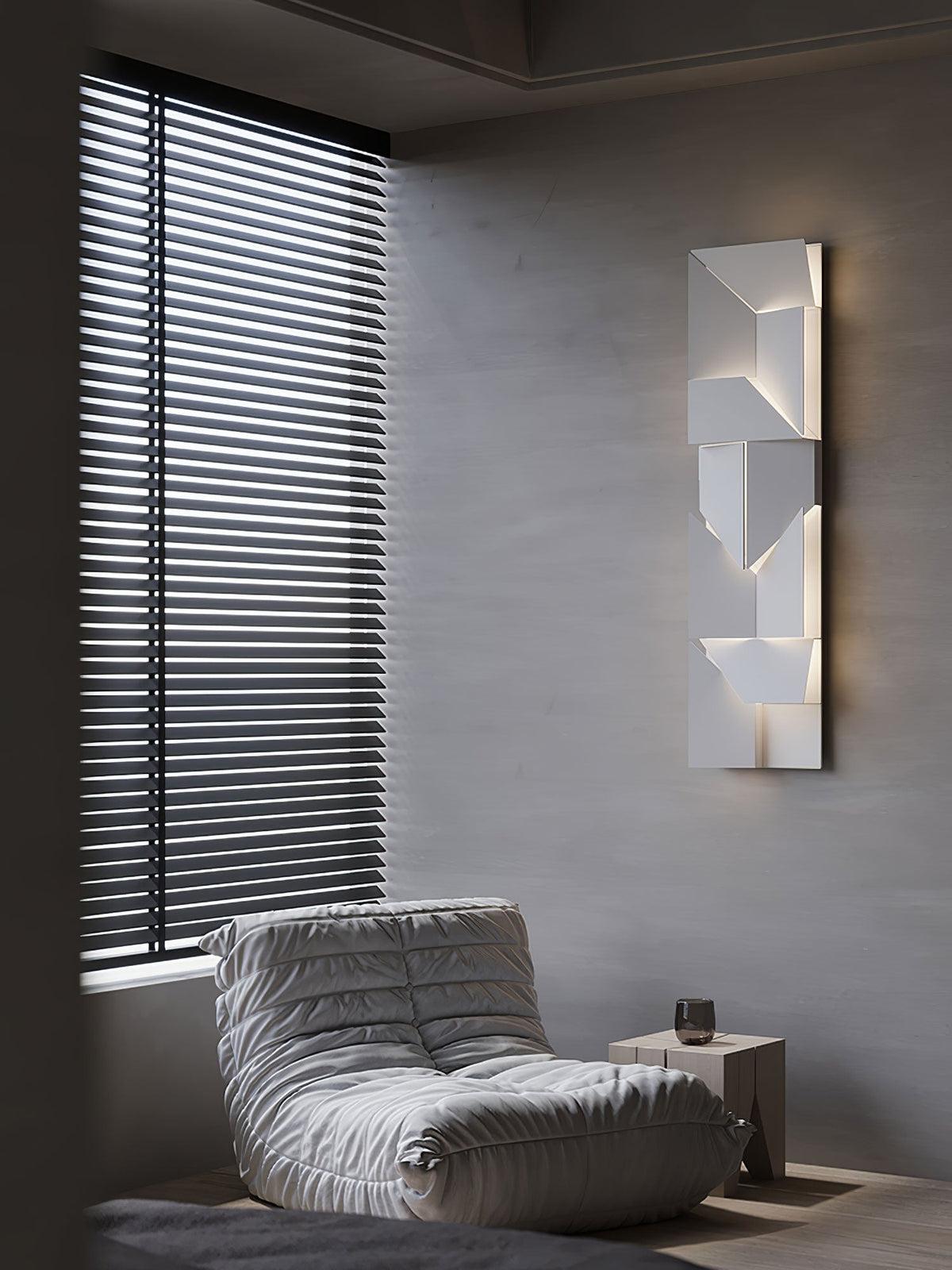 Grid Wall Sconce with Adjustable Brightness