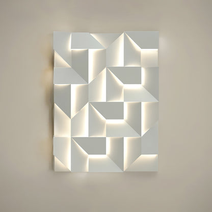 Grid Wall Sconce with Adjustable Brightness