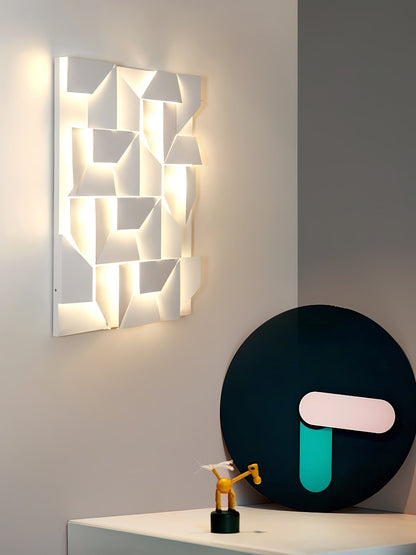Grid Wall Sconce with Adjustable Brightness
