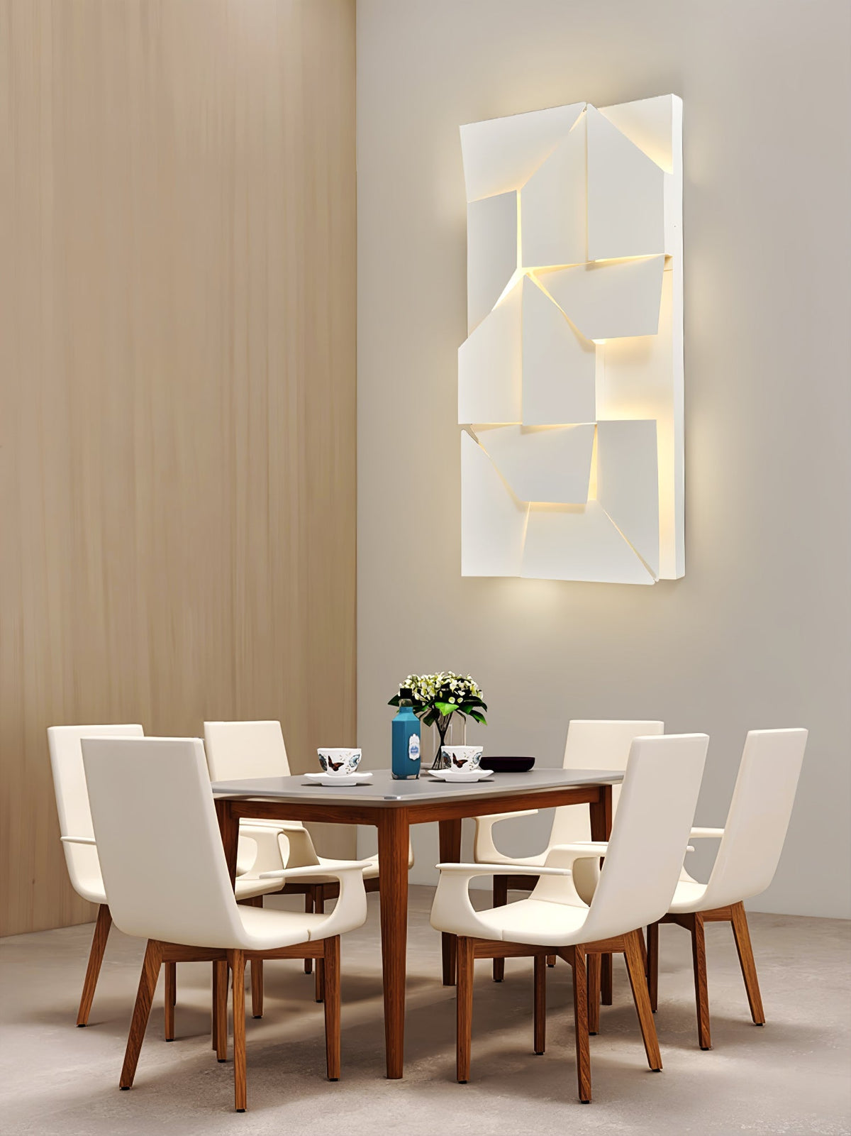 Grid Wall Sconce with Adjustable Brightness