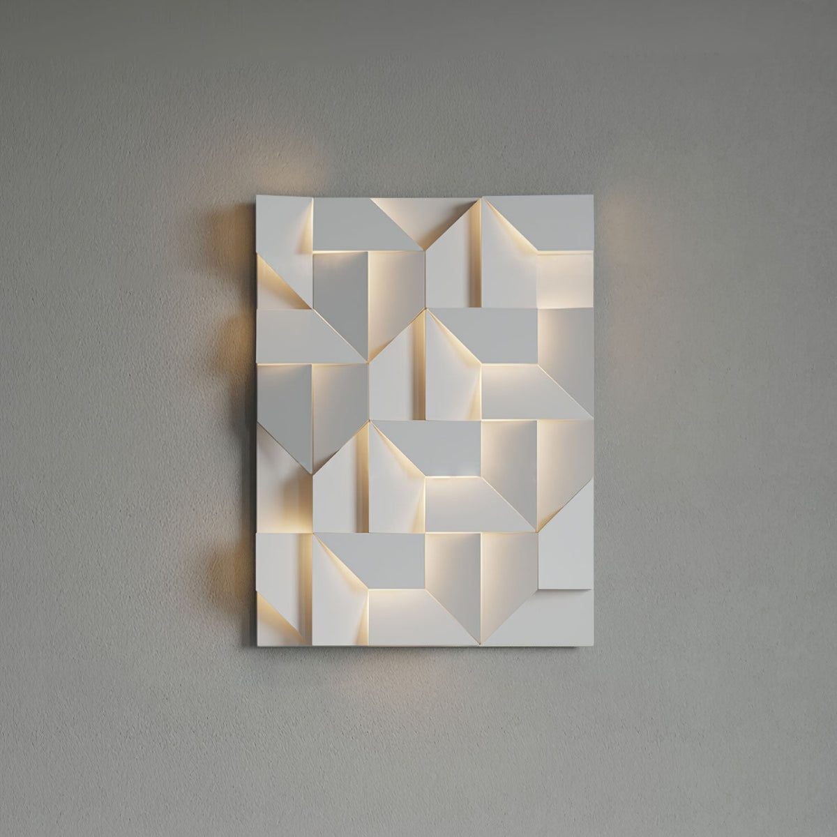 Grid Wall Sconce with Adjustable Brightness