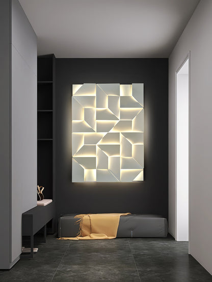 Grid Wall Sconce with Adjustable Brightness