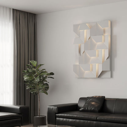 Grid Wall Sconce with Adjustable Brightness