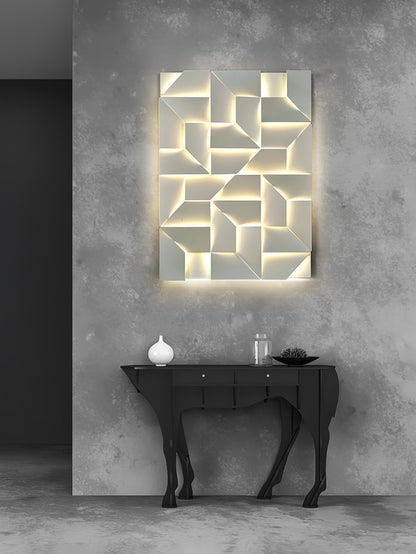 Grid Wall Sconce with Adjustable Brightness
