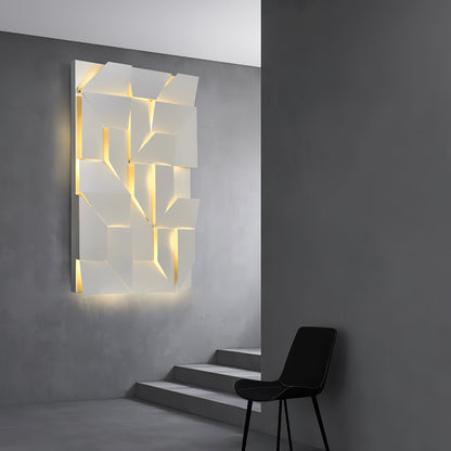 Grid Wall Sconce with Adjustable Brightness