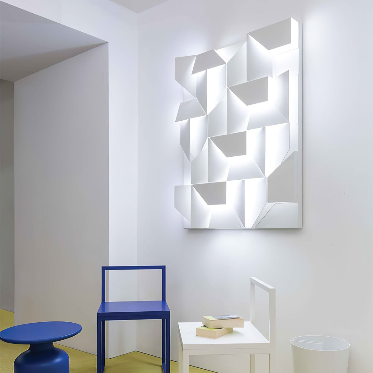 Grid Wall Sconce with Adjustable Brightness