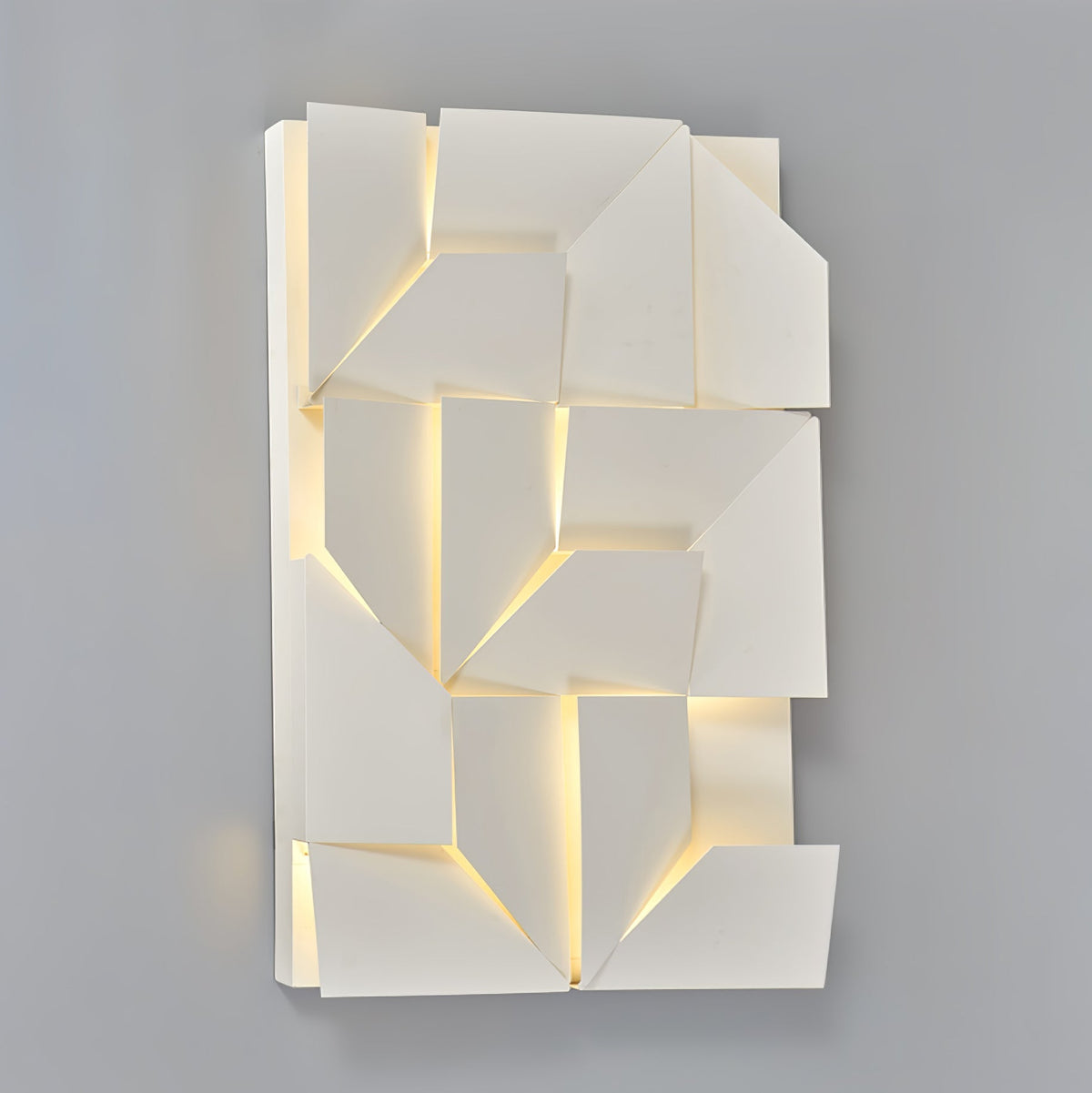 Grid Wall Sconce with Adjustable Brightness — lifestyle view