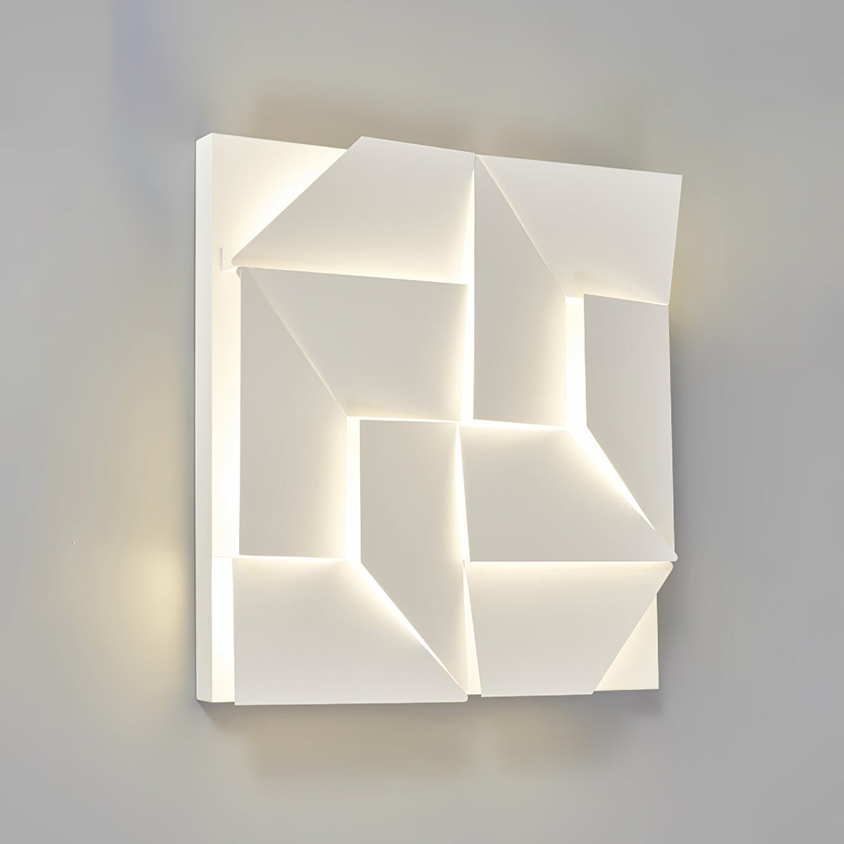 Grid Wall Sconce with Adjustable Brightness