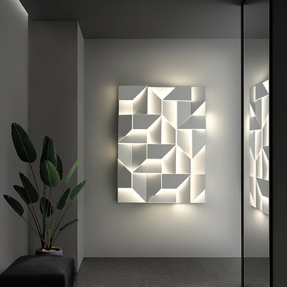 Grid Wall Sconce with Adjustable Brightness