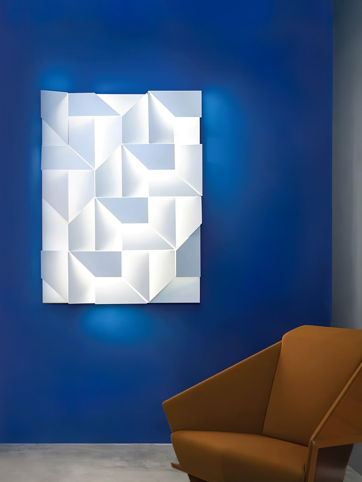 Grid Wall Sconce with Adjustable Brightness