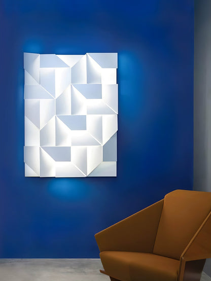 Grid Wall Sconce with Adjustable Brightness
