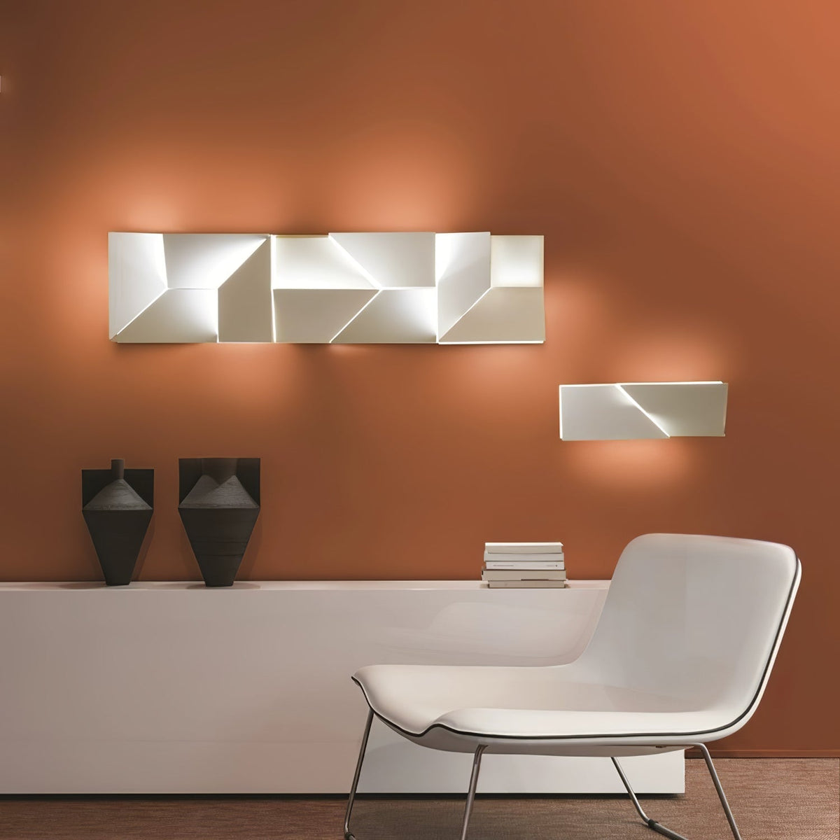 Grid Wall Sconce with Adjustable Brightness