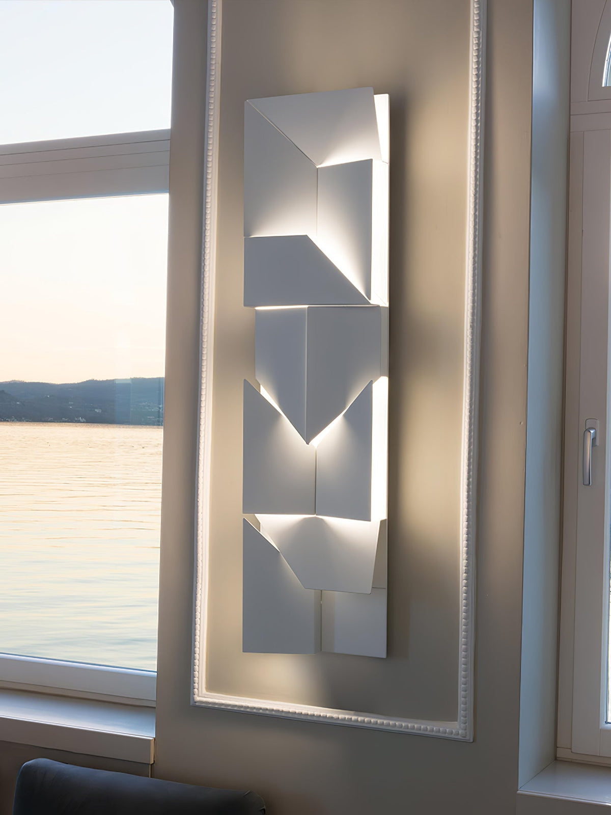 Grid Wall Sconce with Adjustable Brightness