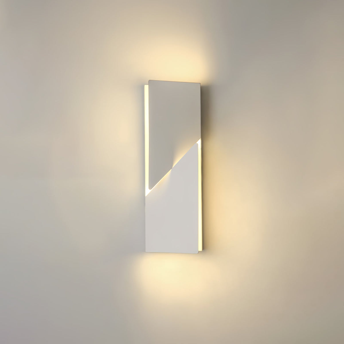 Grid Wall Sconce with Adjustable Brightness — front view