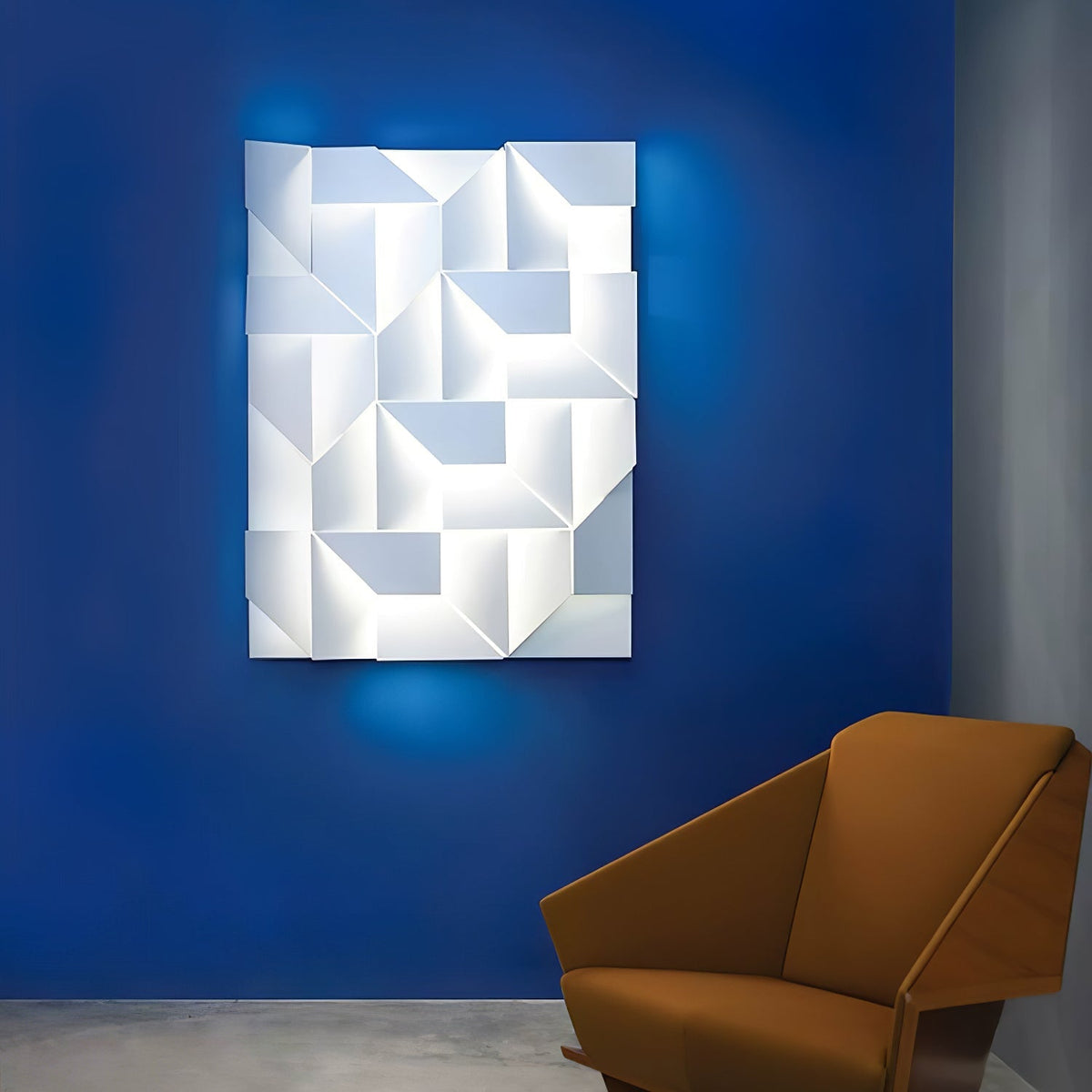 Grid Wall Sconce with Adjustable Brightness