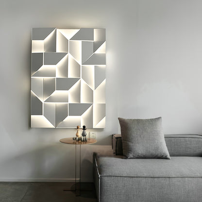 Grid Wall Sconce with Adjustable Brightness