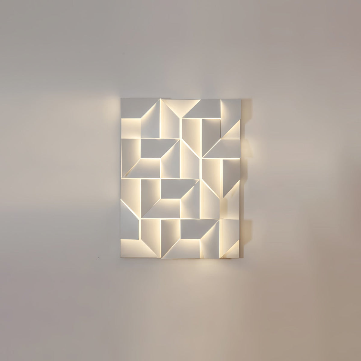 Grid Wall Sconce with Adjustable Brightness