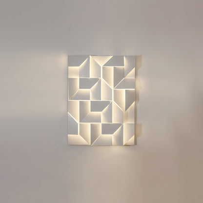 Grid Wall Sconce with Adjustable Brightness
