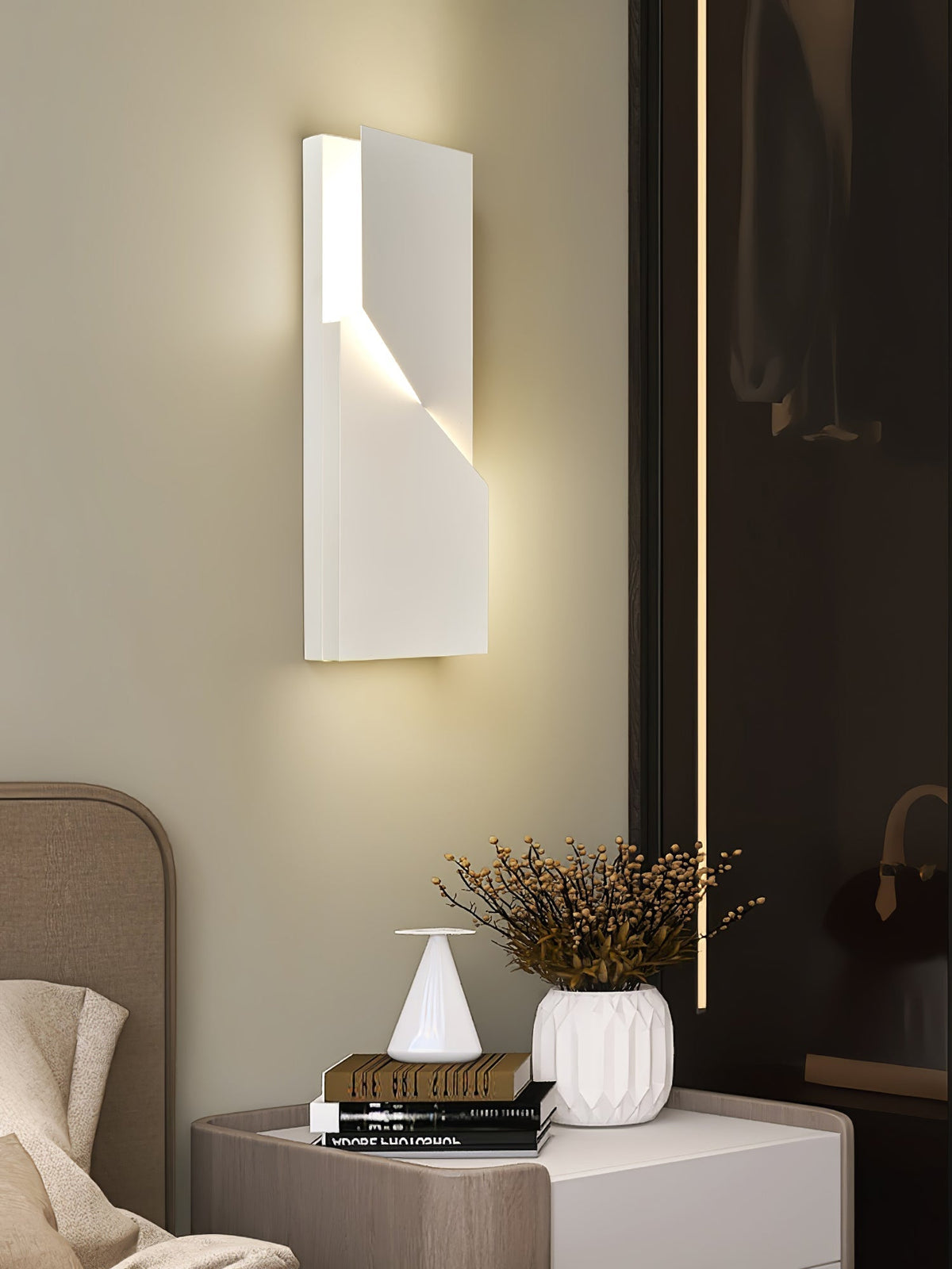 Grid Wall Sconce with Adjustable Brightness