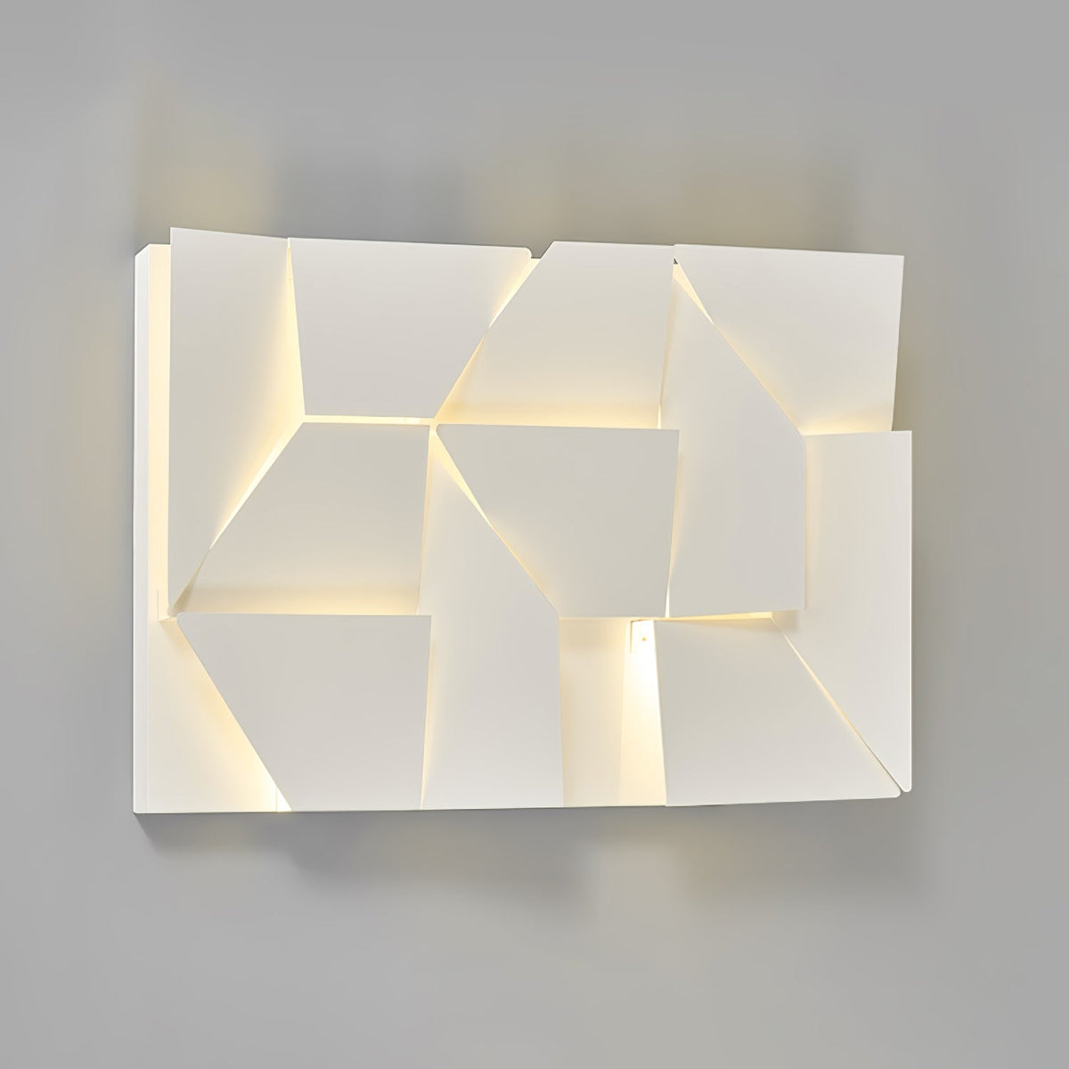 Grid Wall Sconce with Adjustable Brightness