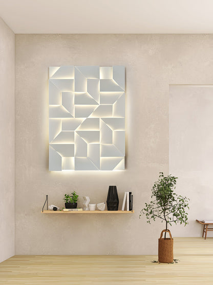 Grid Wall Sconce with Adjustable Brightness