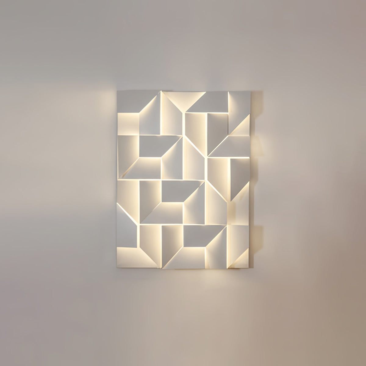 Grid Wall Sconce with Adjustable Brightness
