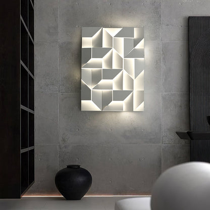 Grid Wall Sconce with Adjustable Brightness