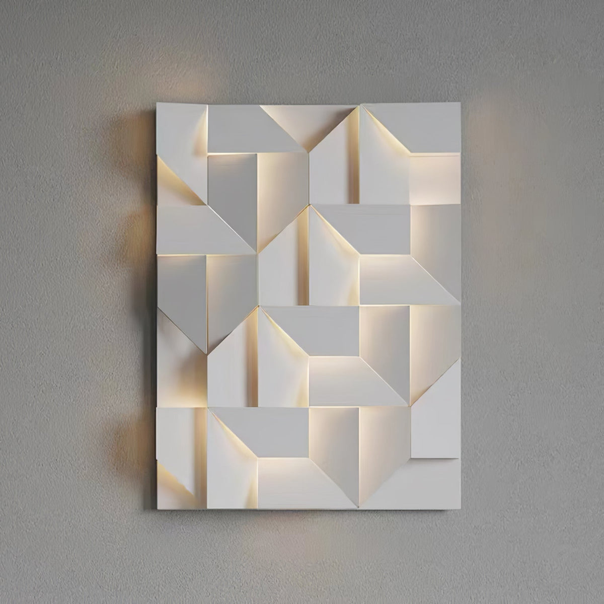 Grid Wall Sconce with Adjustable Brightness