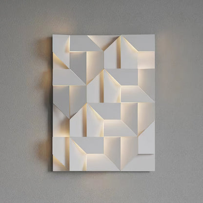 Grid Wall Sconce with Adjustable Brightness