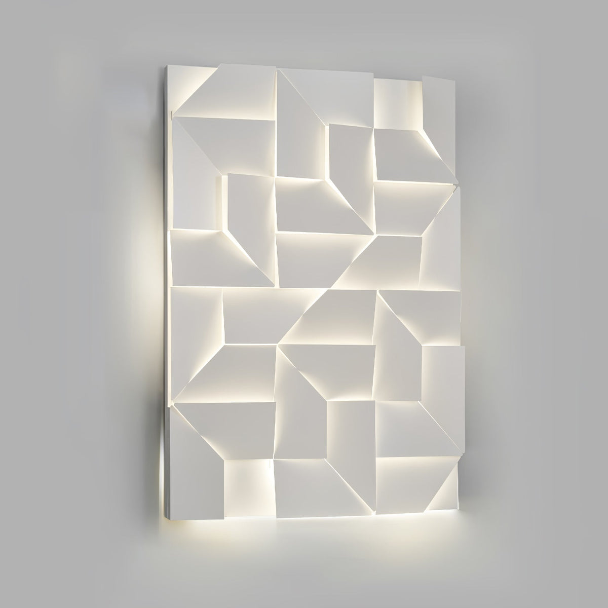 Grid Wall Sconce with Adjustable Brightness