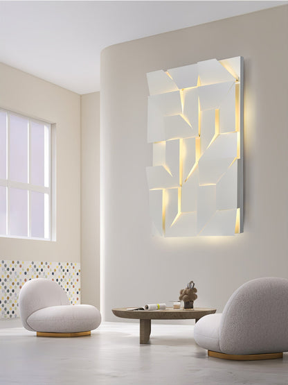 Grid Wall Sconce with Adjustable Brightness
