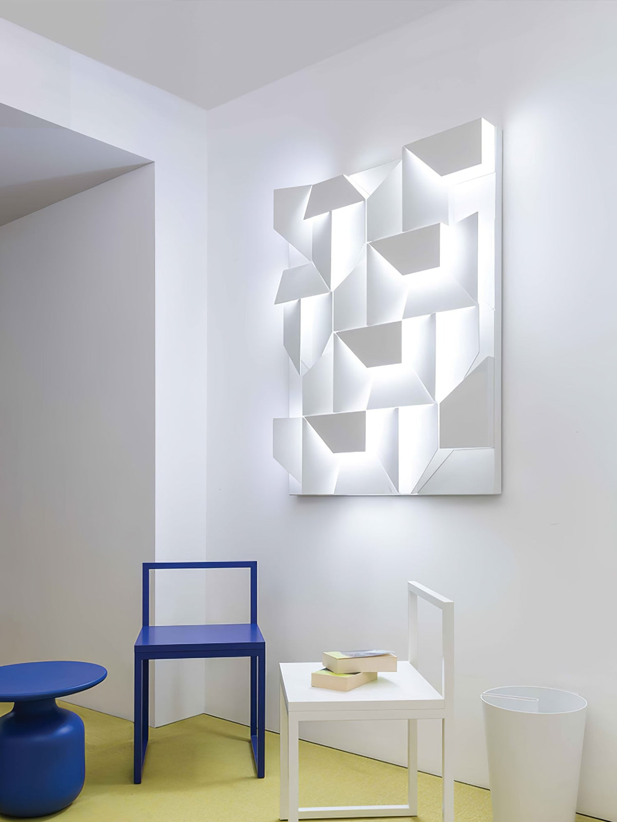Grid Wall Sconce with Adjustable Brightness