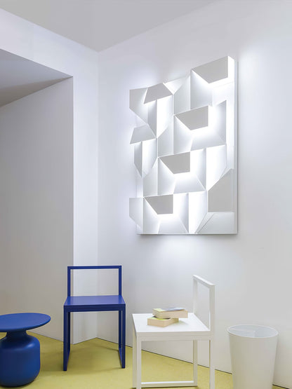 Grid Wall Sconce with Adjustable Brightness