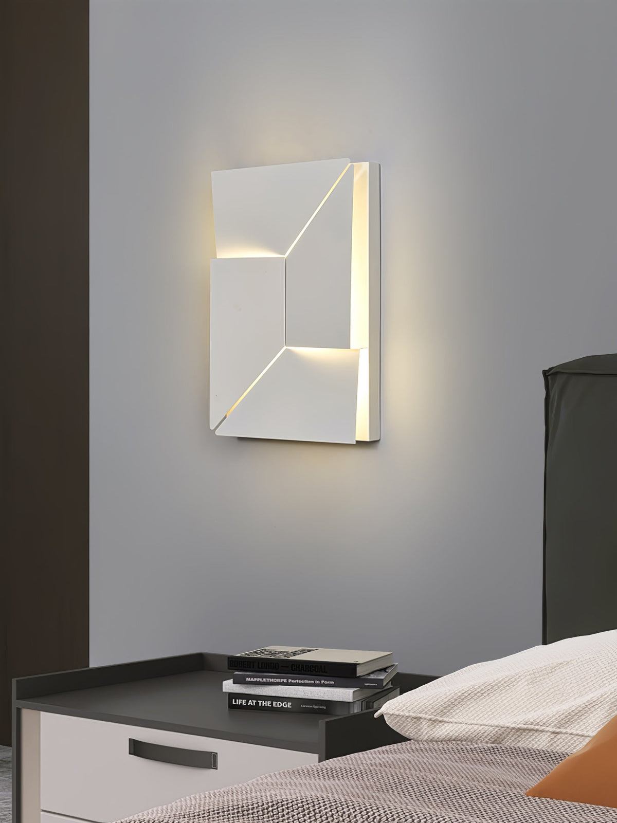 Grid Wall Sconce with Adjustable Brightness