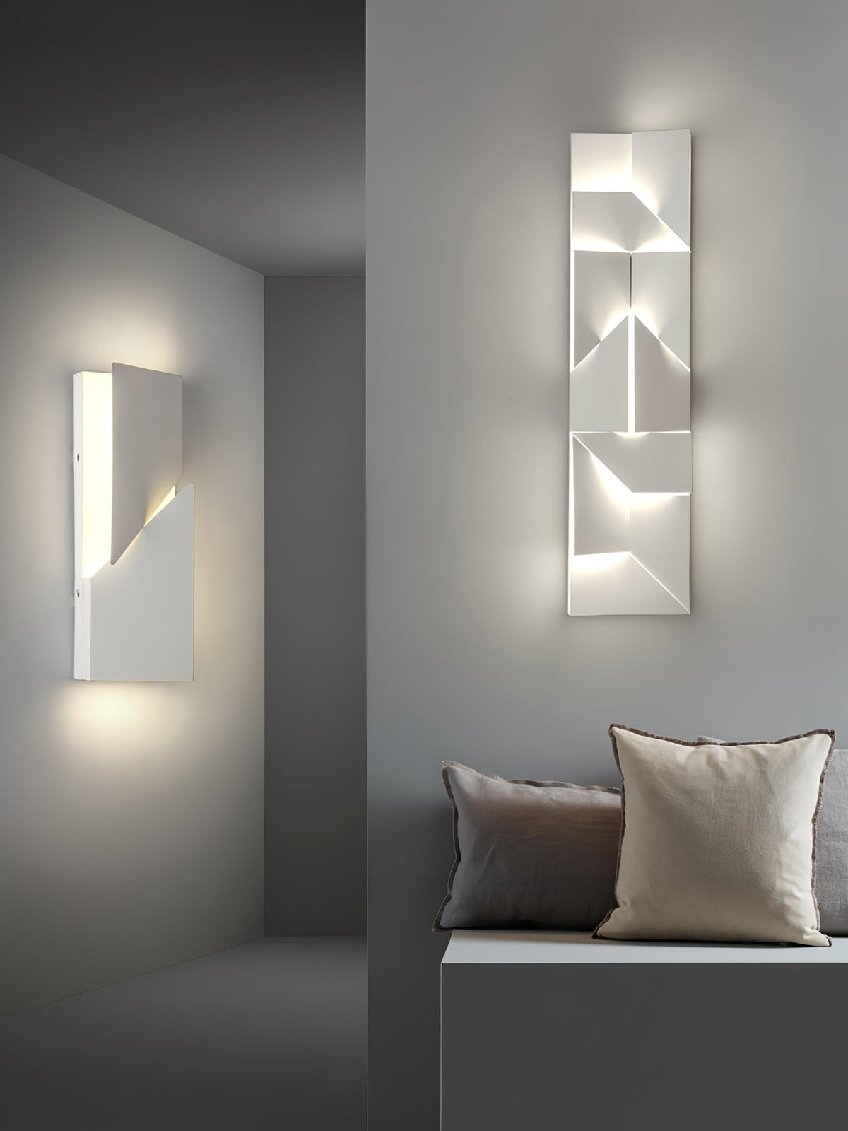 Grid Wall Sconce with Adjustable Brightness