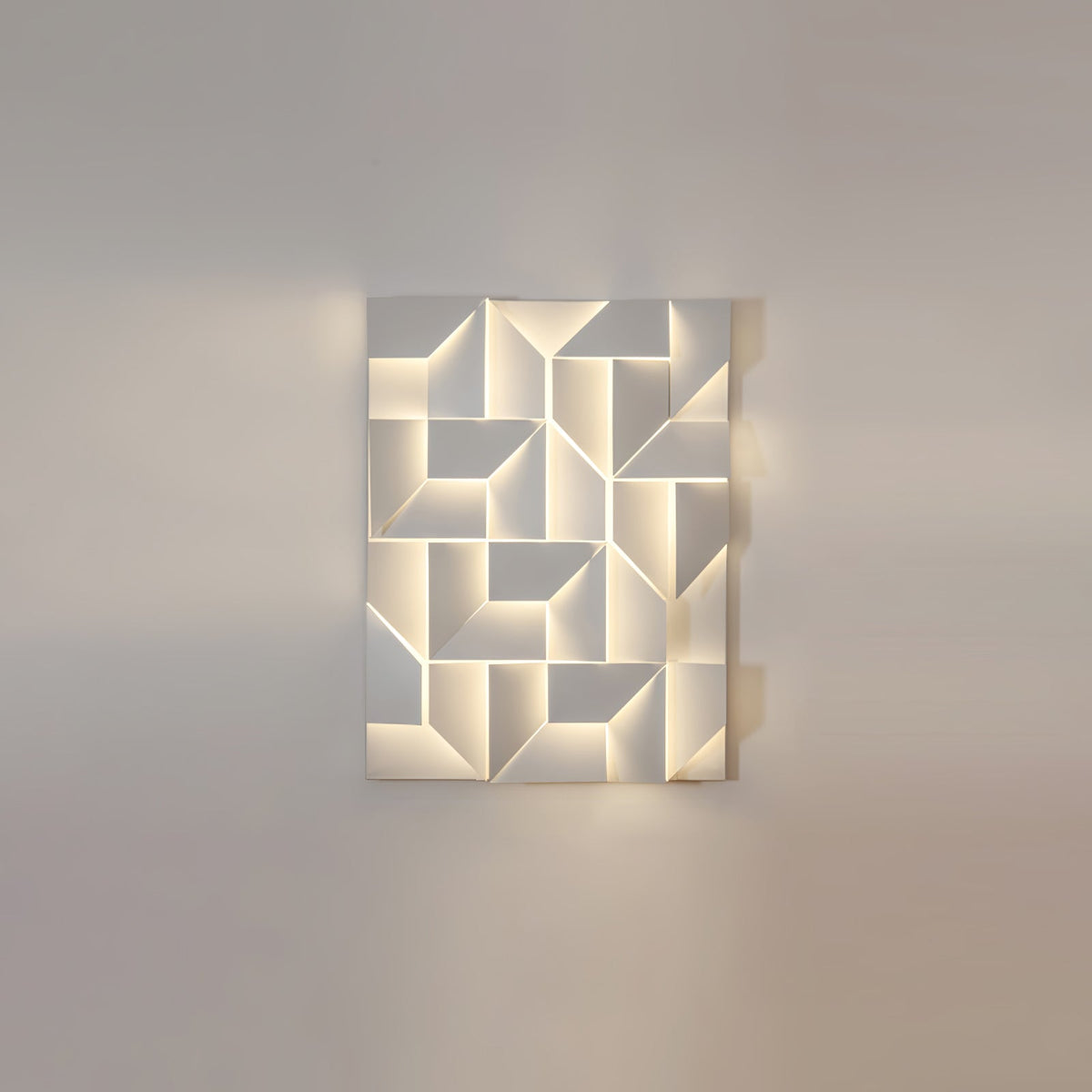 Grid Wall Sconce with Adjustable Brightness