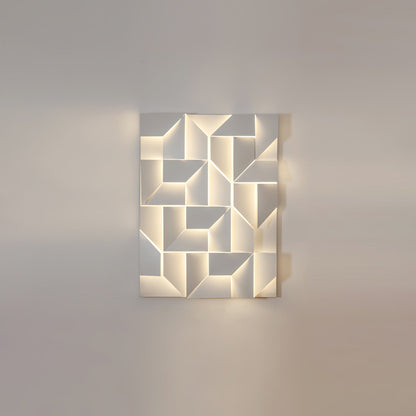 Grid Wall Sconce with Adjustable Brightness