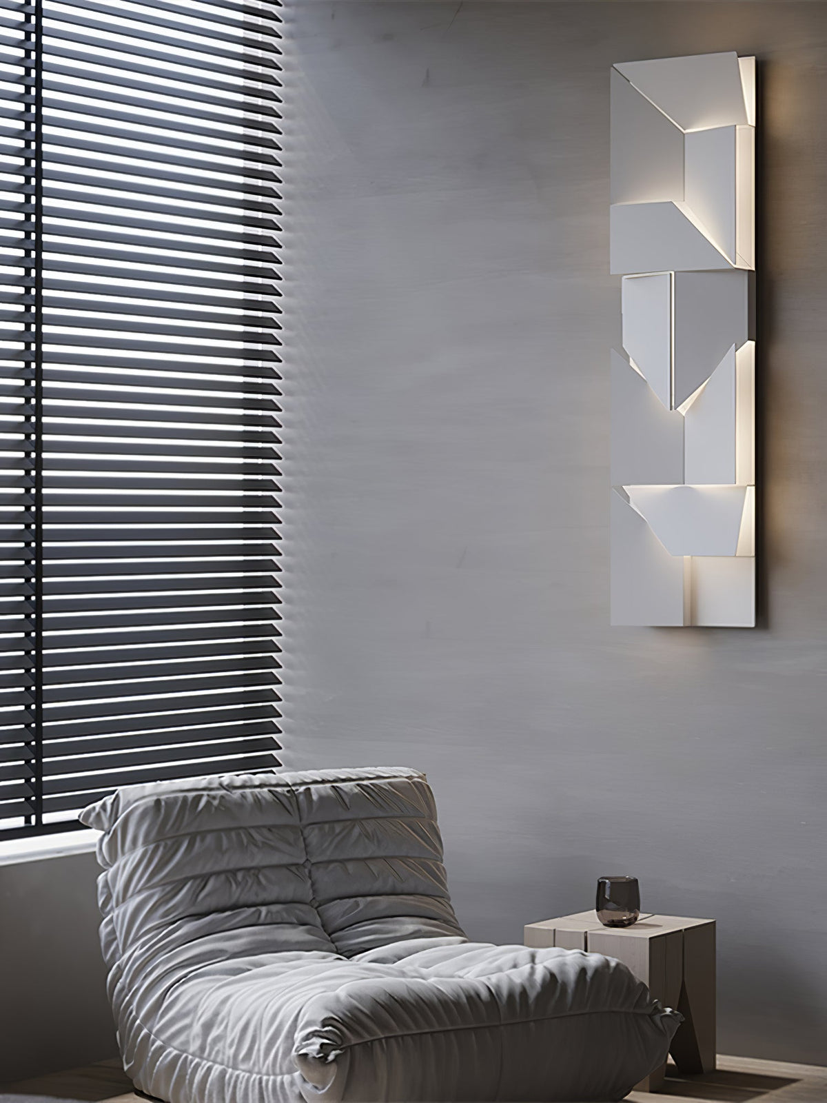 Grid Wall Sconce with Adjustable Brightness