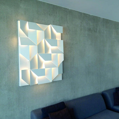 Grid Wall Sconce with Adjustable Brightness