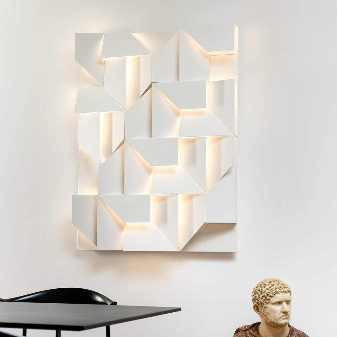Grid Wall Sconce with Adjustable Brightness