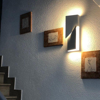 Grid Wall Sconce with Adjustable Brightness