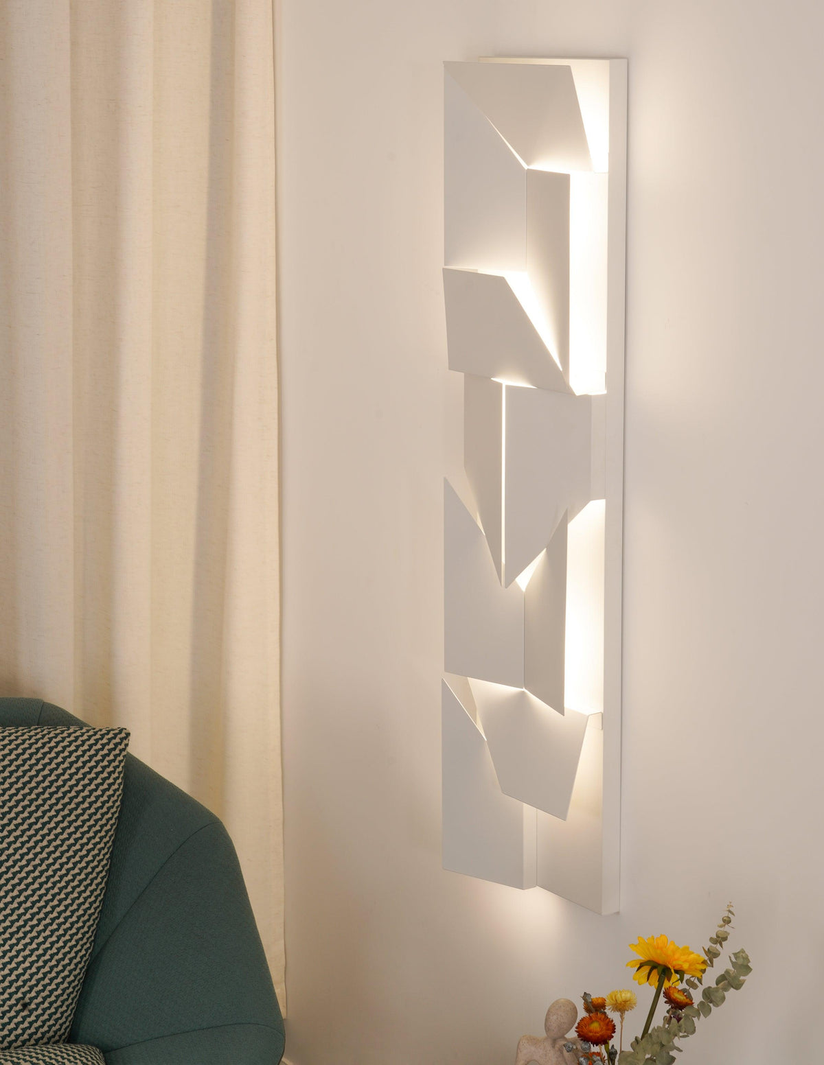 Grid Wall Sconce with Adjustable Brightness