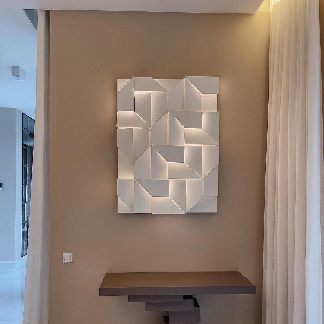 Grid Wall Sconce with Adjustable Brightness