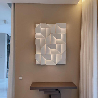 Grid Wall Sconce with Adjustable Brightness