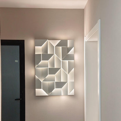 Grid Wall Sconce with Adjustable Brightness