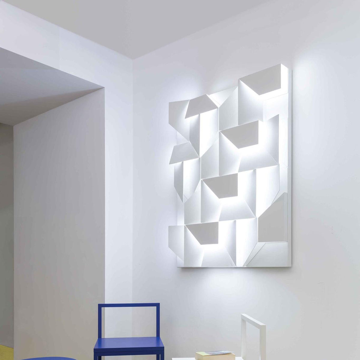Grid Wall Sconce with Adjustable Brightness
