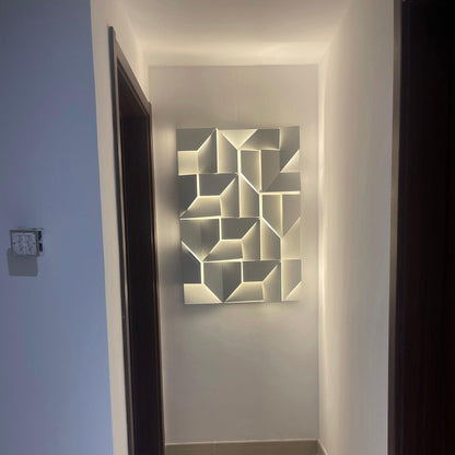 Grid Wall Sconce with Adjustable Brightness